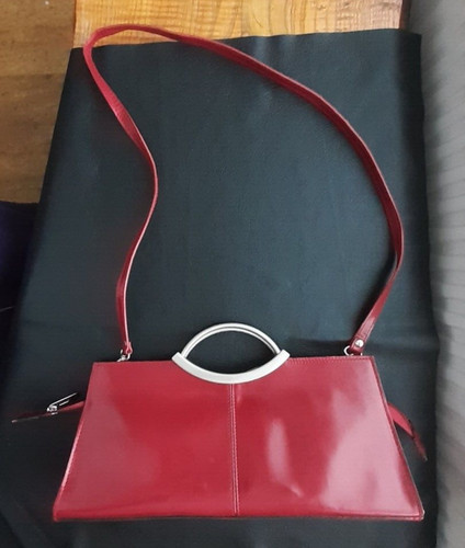Genuine leather red shoulder - genuine,
