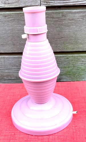 Vintage lamp pink plastic base