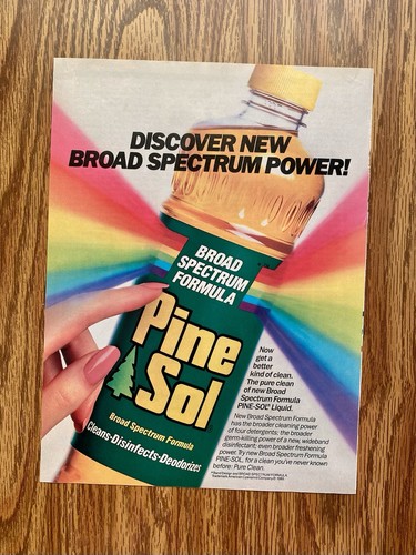 Vintage print pine sol - print, ad