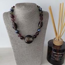 Chunky Statement Necklace Navy