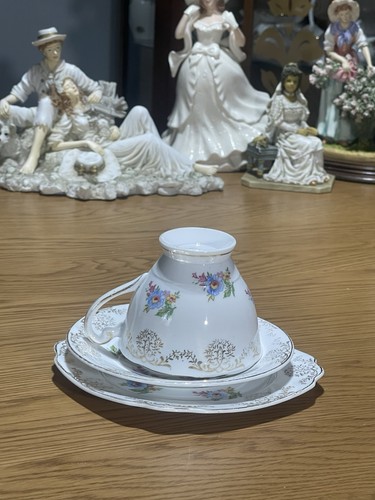 Bone china trio set - bone, in