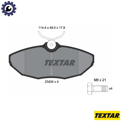 Brake pad set disc - disc,