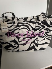 River Island Black Zebra Roll