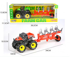 Tractor with Trailer & Plow – Farm Toy for Kids