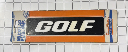 Volkswagen golf mud flap badge - golf,
