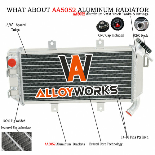 Row aluminium radiator for - aluminium,