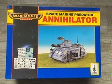 Warhammer 40k Space Marine Predator Annihilator Box Complete 1990s Very Rare OOP