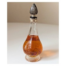 Vintage 60s 70s "Avon - Occur!" Orange Leaf Miniature Glass Perfume Bottle