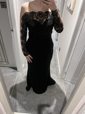 Black Evening Dress - Size