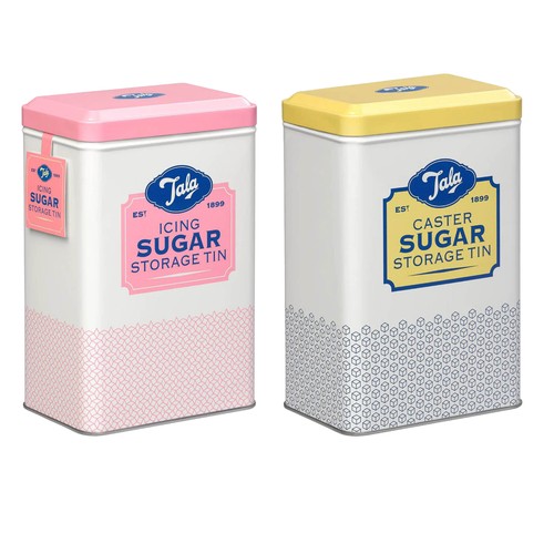Icing caster sugar storage - caster, tin