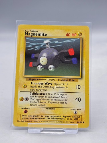 Magnemite original base set - original,