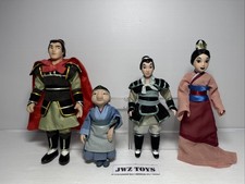 *RARE* Mulan Figures/Dolls x4 - Deagostini Disney Princess Porcelain - 822