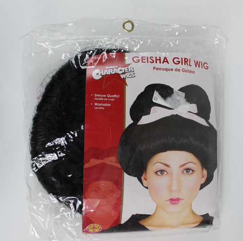 Geisha girl wig black - wig, short