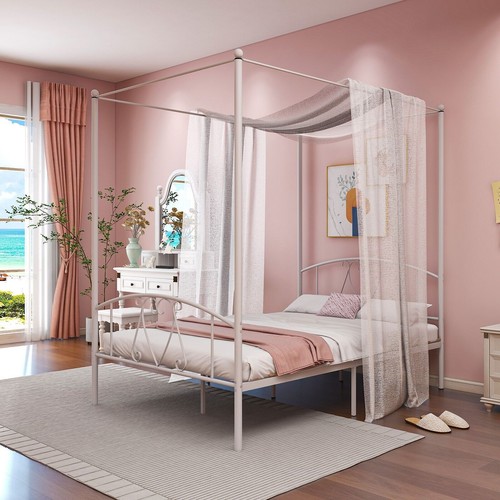 Double canopy bed - double, frame