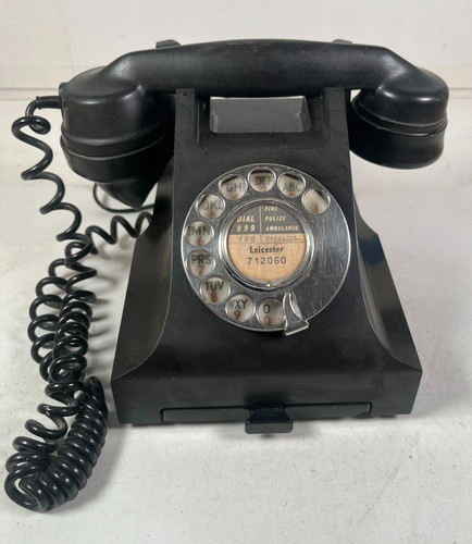 Vintage black bakelite gpo - bakelite,