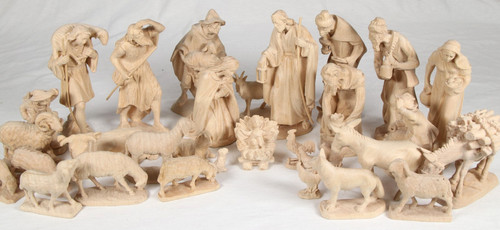 Large val gardena nativity - val,