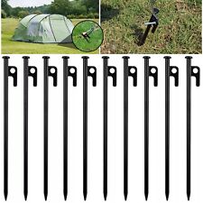 10 x 12" Long Heavy Duty Gazebo Tent Pegs Commercial Grade Steel Marquee Stakes