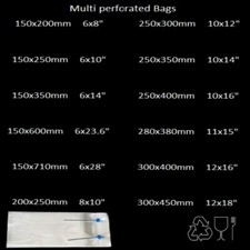 Assorted Size Heat Seal Bags