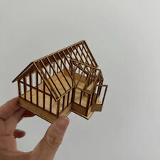 1:12 Scale Dolls House Miniatures Furniture Unfinished Flower Room House Kits