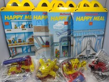 1996 McDonald’s Airport Full Set 4 Sealed Toys & All 4 Happy Meal Boxes.