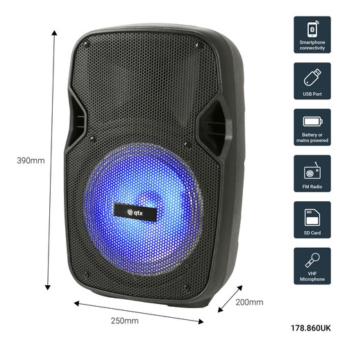 Qtx pal portable bluetooth - pal, pa