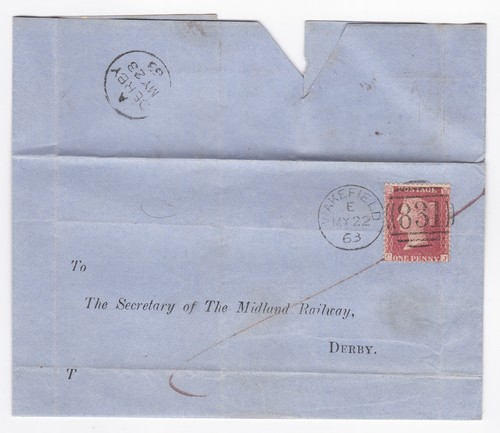 1863 penny red - 1863,
