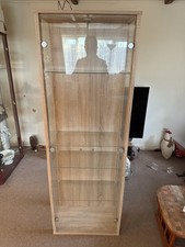 Display Cabinet Collection Storage Standing Display Cabinet Double Door w/ LED