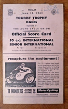 Isle of Man TT Tourist Trophy Races June 14 1963 50cc International Senior 6 lap
