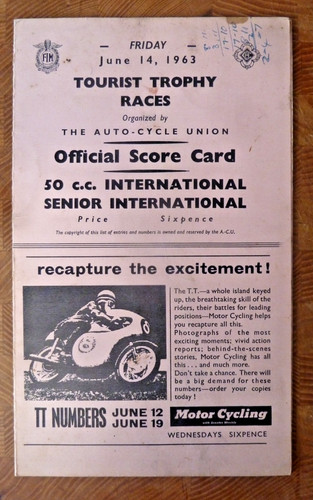 Isle man tourist trophy - tt,