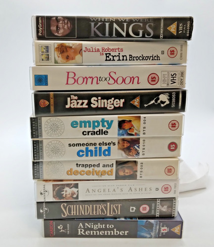 Job lot vhs cassettes - lot, x10