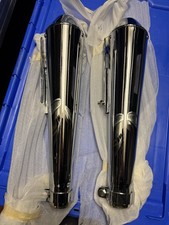 Pair Chrome Exhaust Silencers