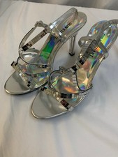 Mirror-Plated Silver High Heel