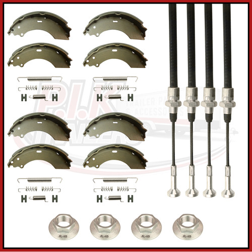 Twin axle brake shoe long - shoe, &