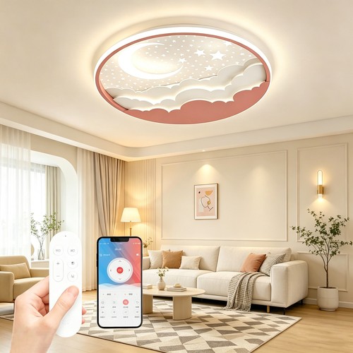 Star moon ceiling light high - moon,