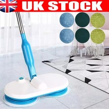 Electric Rechargeable Cordless Floor Cleaner Scrubber Sweeper Polisher Mop 6Pads
