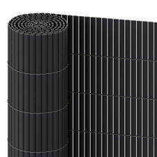 Upgraded Bamboo Garden Screening Roll PVC Fence Privacy Panel Reinforced Fencing
