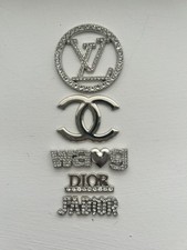 5x Silver Flat back Charm