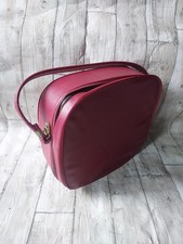 Vintage 1960's Red Vinyl Vanity Case