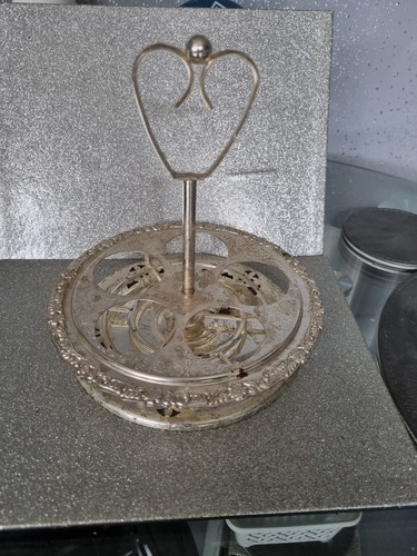 Vintage silver plated egg - silver,