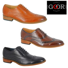 Mens Goor Oxford Brogue Shoes