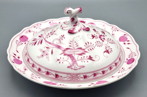 Meissen porcelain lidded bowl - meissen,