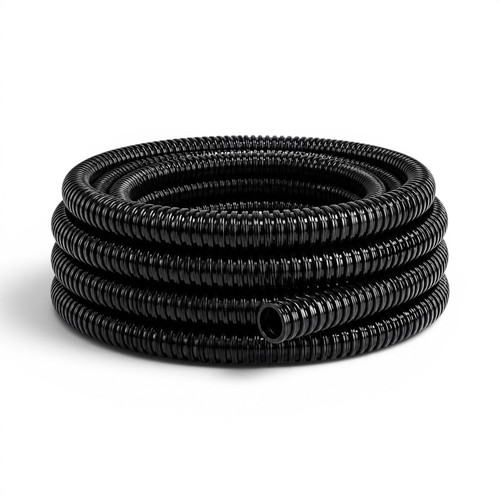 Black corrugated pond hose - black,