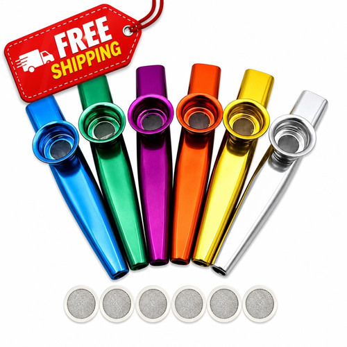 Metal kazoo with - metal, film