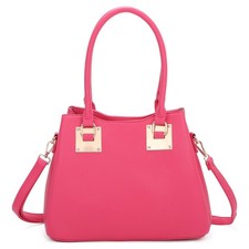 Soft Vegan Leather 3 Compartment Medium Size Top Handle bag Organiser Bag Tote