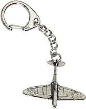 World War 2 Spitfire Aircraft Crafted from UK Pewter Key Ring (WA) AVSPITKR
