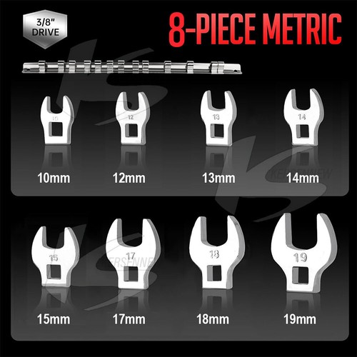 Crow foot spanner - set, metric
