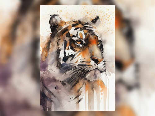 Majestic roar tiger portrait - majestic,