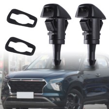 Windscreen Washer Jet Pair For Hyundai i20 i30 ix35 Santa Fe Tucson Kia Sportage