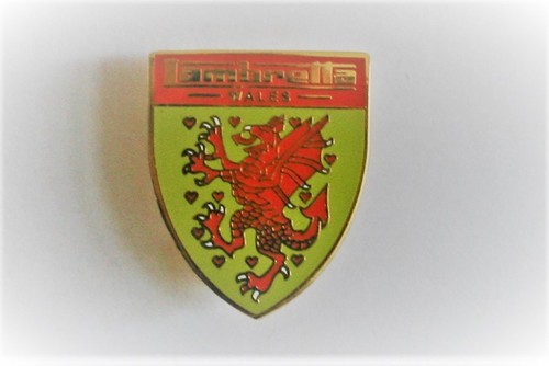 Lambretta wales enamel pin - lambretta,