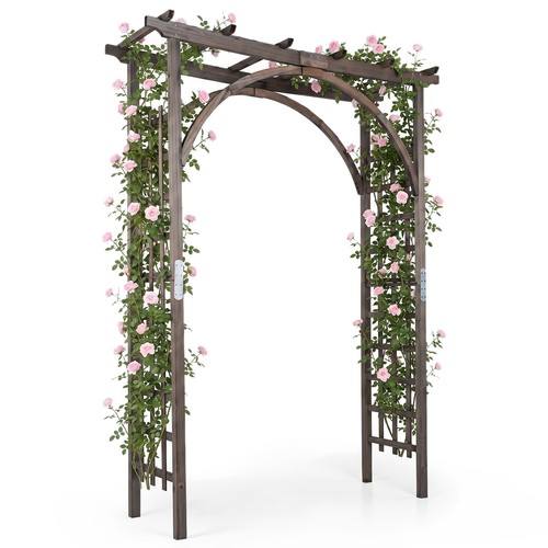 Flat top garden arch trellis - top,